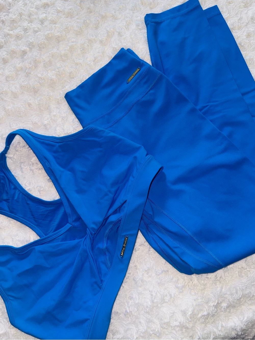Gymshark x Whittney Simmons Blue Bra & Leggings - Size L